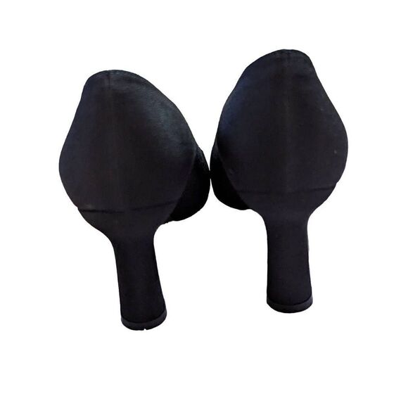 Stuart Weitzman Women's Black Sparkle Rhinestone 3-inch Pumps Heel Size 6B - Picture 5 of 6